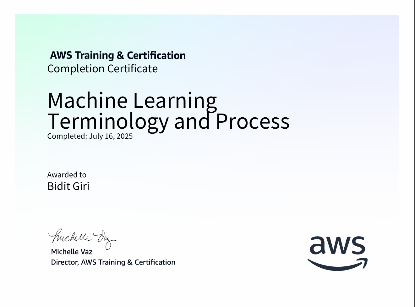 Machine Learning Terminology and Process
